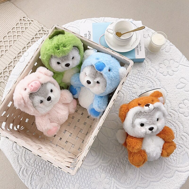 Adorable Fluffy Husky Plushie Crew