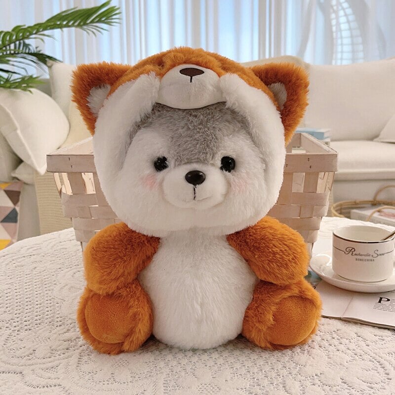 Adorable Fluffy Husky Plushie Crew
