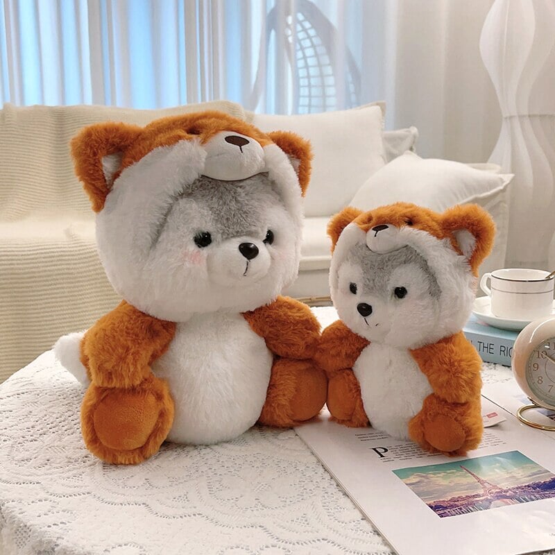 Adorable Fluffy Husky Plushie Crew