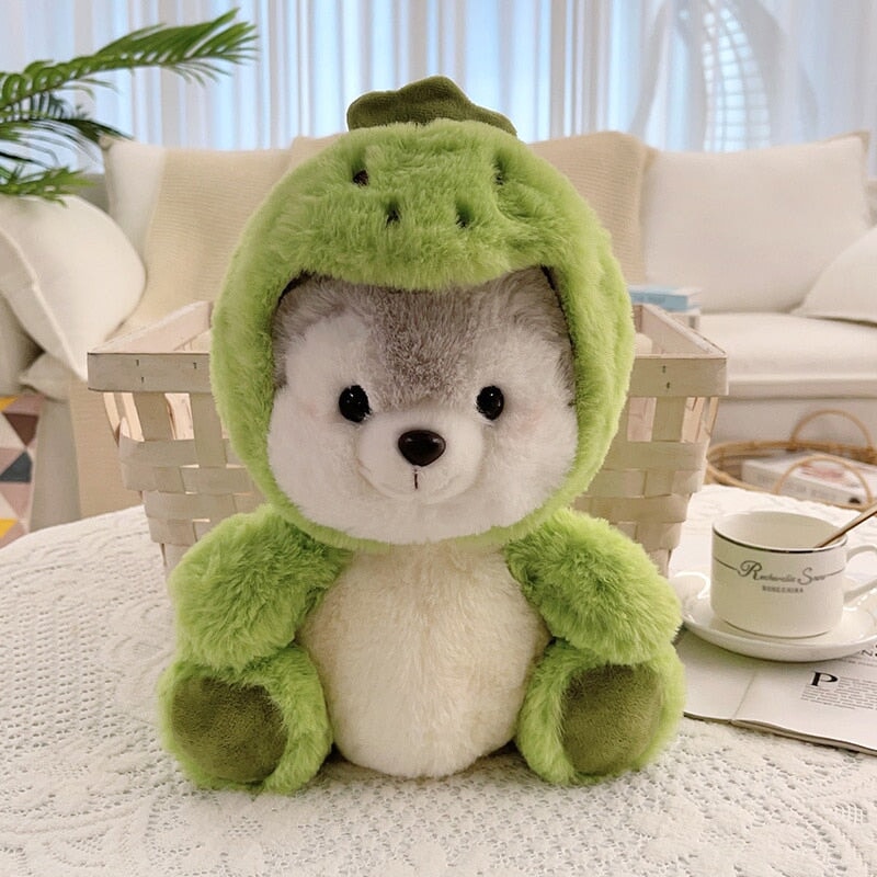 Adorable Fluffy Husky Plushie Crew