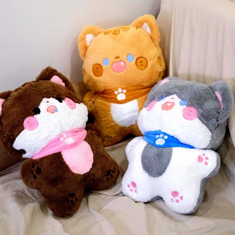 Adorable Fluffy Kawaii Cat Squad Plush Toys