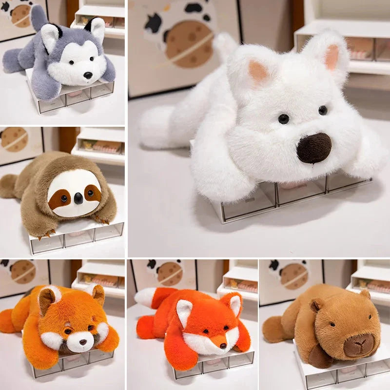 Adorable Fluffy Family of Plush Animal Friends