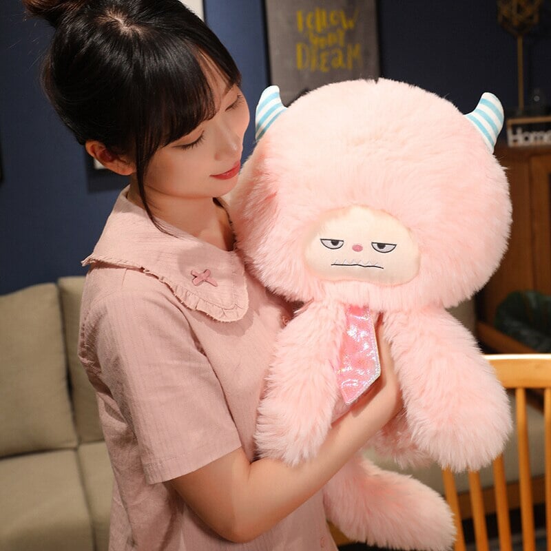 Cuddly Fluffy Monster Plushie Family