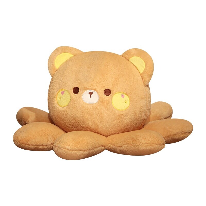 Adorable Fluffy Plushies: Octo-Animal Fox, Cat, Bunny, and Bear Collection