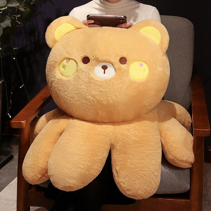 Adorable Fluffy Plushies: Octo-Animal Fox, Cat, Bunny, and Bear Collection