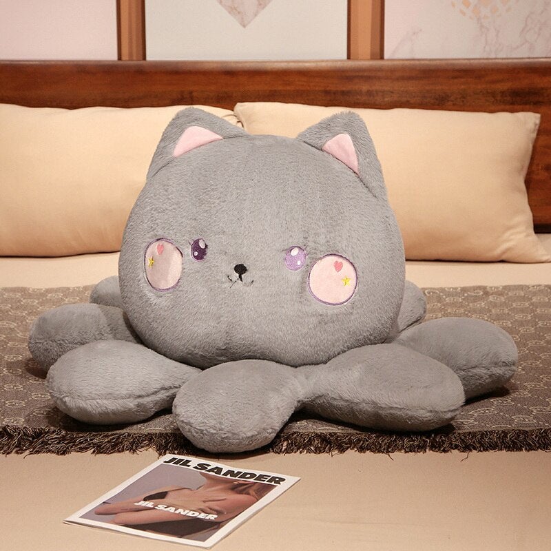 Adorable Fluffy Plushies: Octo-Animal Fox, Cat, Bunny, and Bear Collection