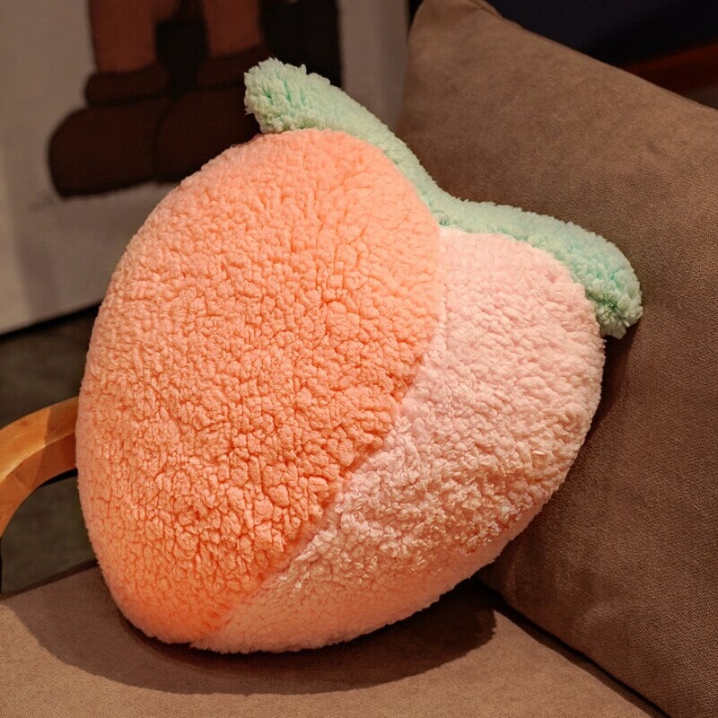 Adorable Fluffy Plushie Collection of Pastel Fruit and Veggie Friends