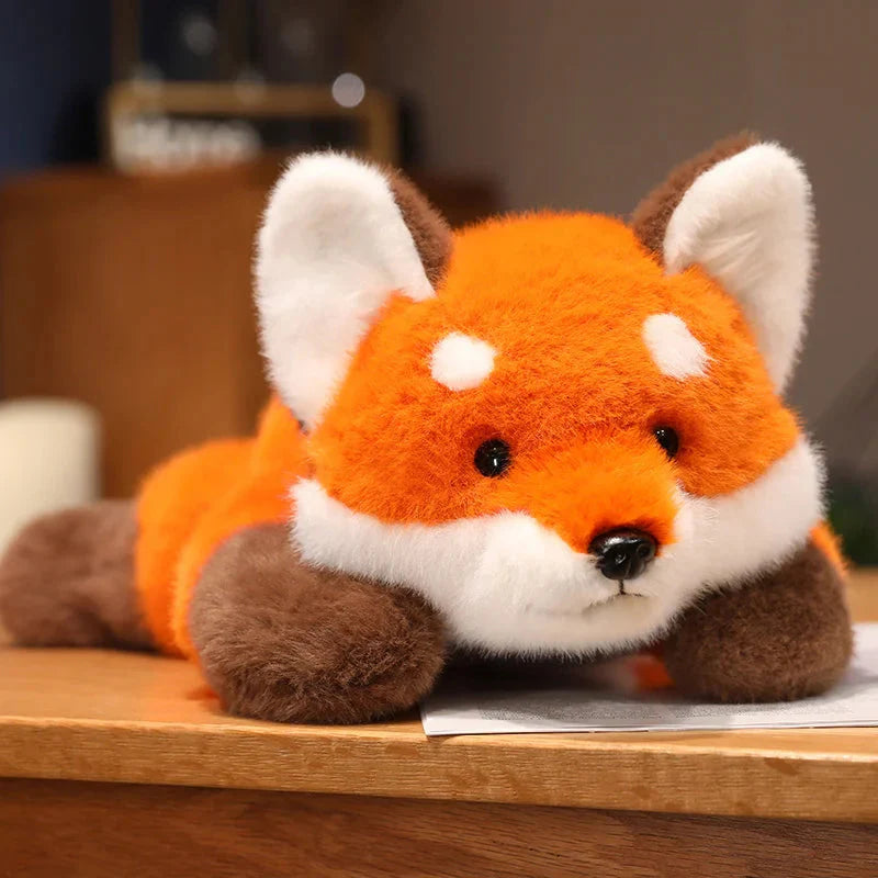 Adorable Fluffy Red Panda and Fox Plush Toys