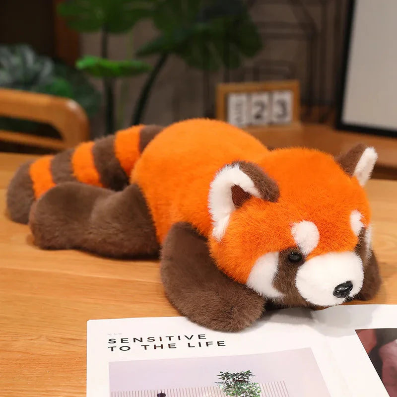 Adorable Fluffy Red Panda and Fox Plush Toys