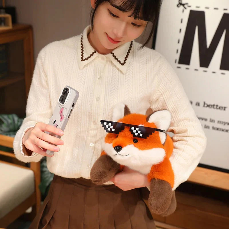 Adorable Fluffy Red Panda and Fox Plush Toys
