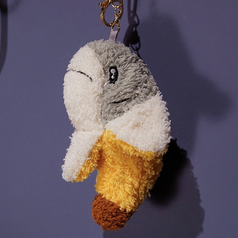 Adorable Fluffy Shark Banana Stuffed Animal