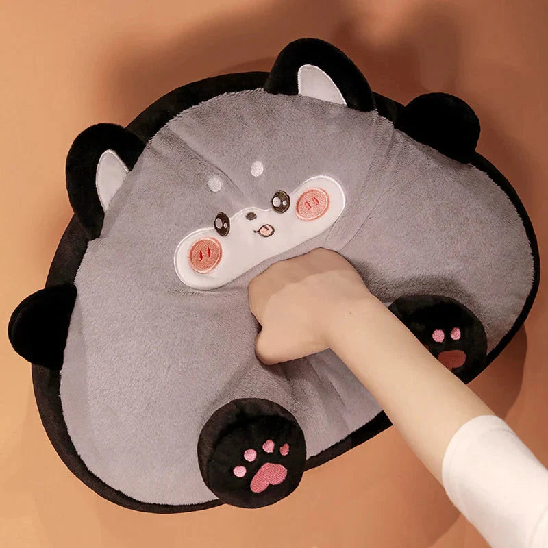 Adorable Fluffy Cat Plushies Shaped Like Toasties