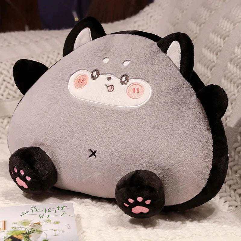 Adorable Fluffy Cat Plushies Shaped Like Toasties
