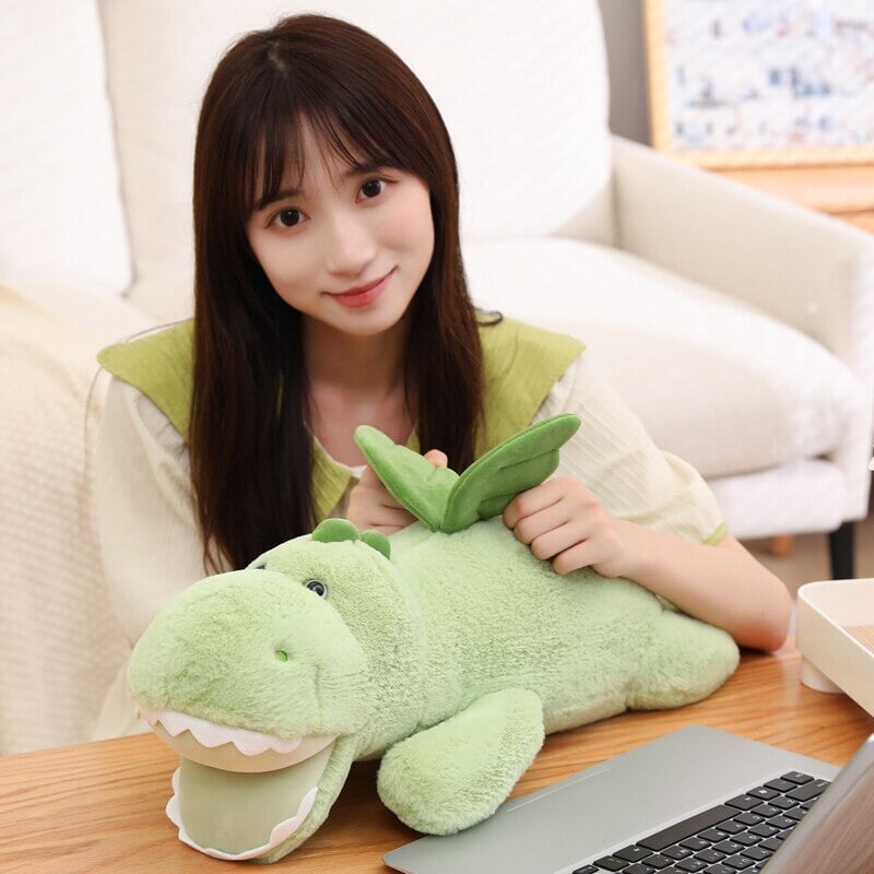 Adorable Soaring Fluffy Dragon Plush Toy
