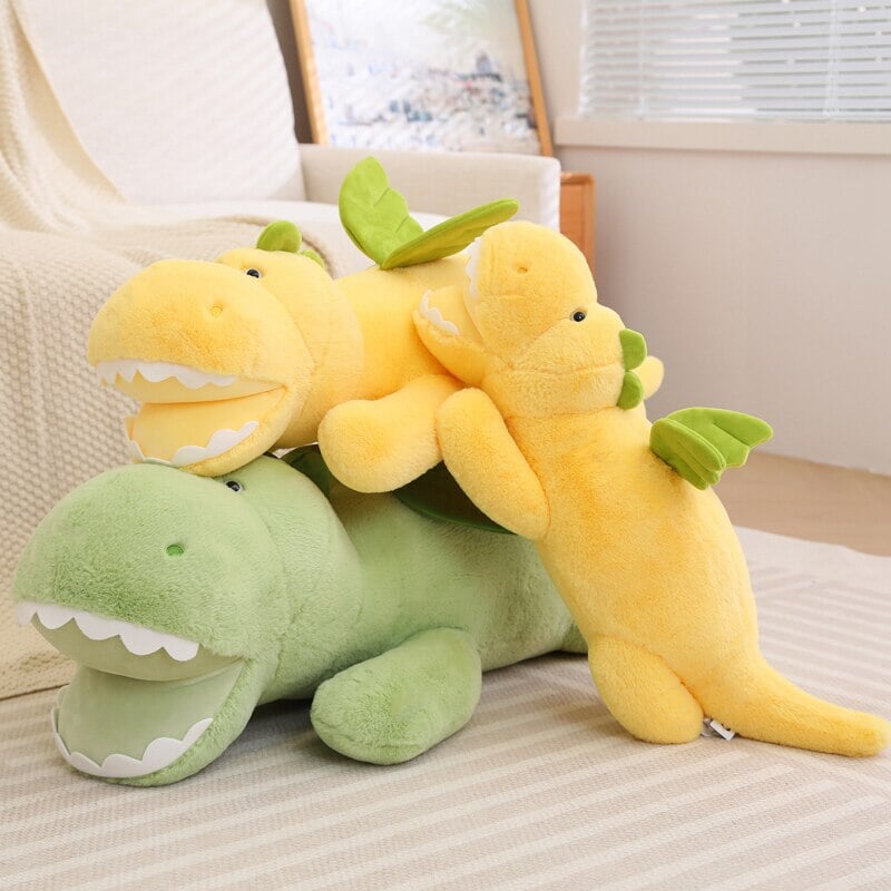 Adorable Soaring Fluffy Dragon Plush Toy