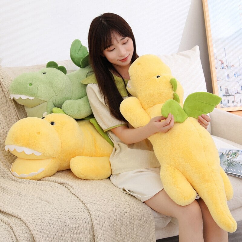 Adorable Soaring Fluffy Dragon Plush Toy