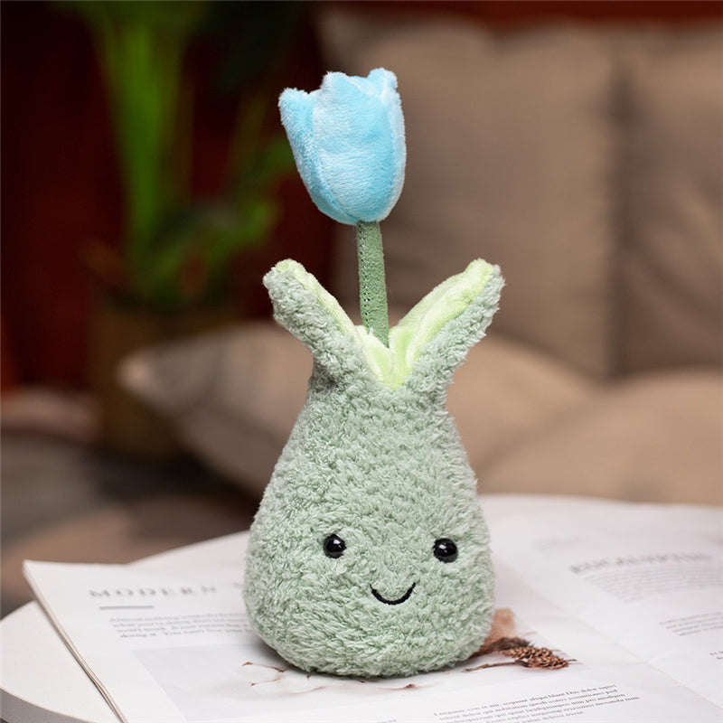 Adorable Cuddly Tulip Plushie - 22cm Flower Pot Collection
