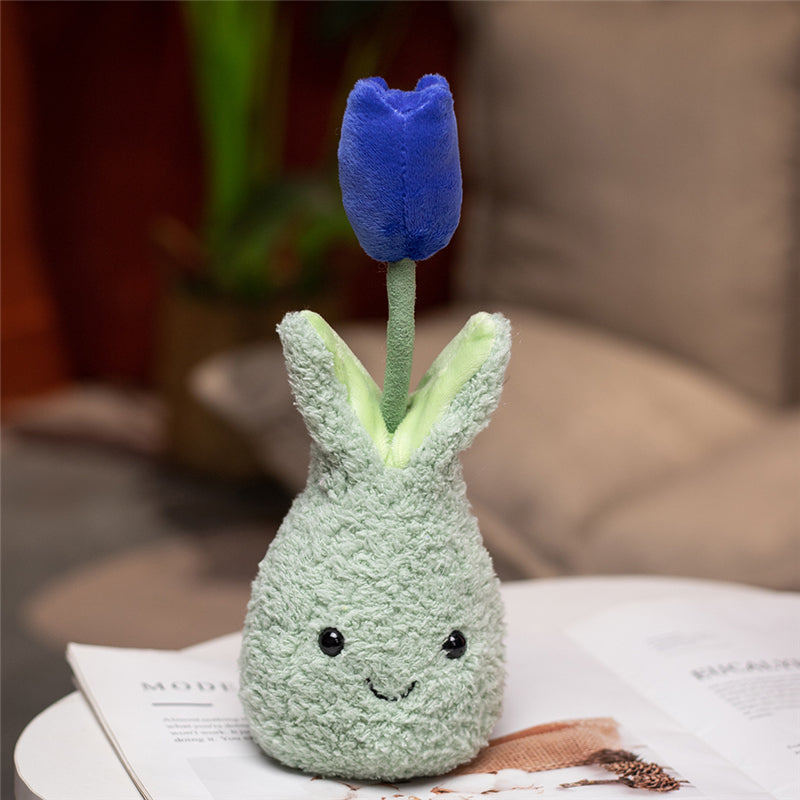 Adorable Cuddly Tulip Plushie - 22cm Flower Pot Collection