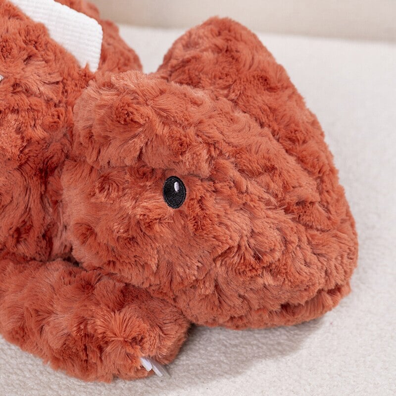 Adorable Fuzzy Plush Pink and Red Lizard Friends