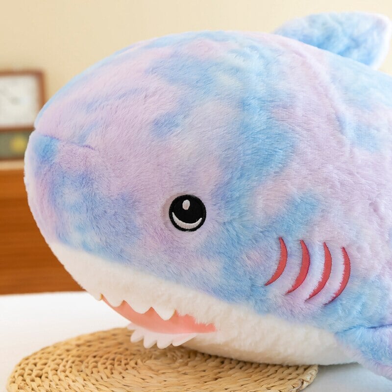 Cozy Rainbow Shark Plush Toy