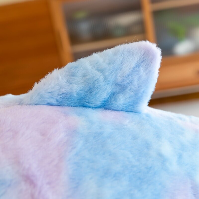Cozy Rainbow Shark Plush Toy