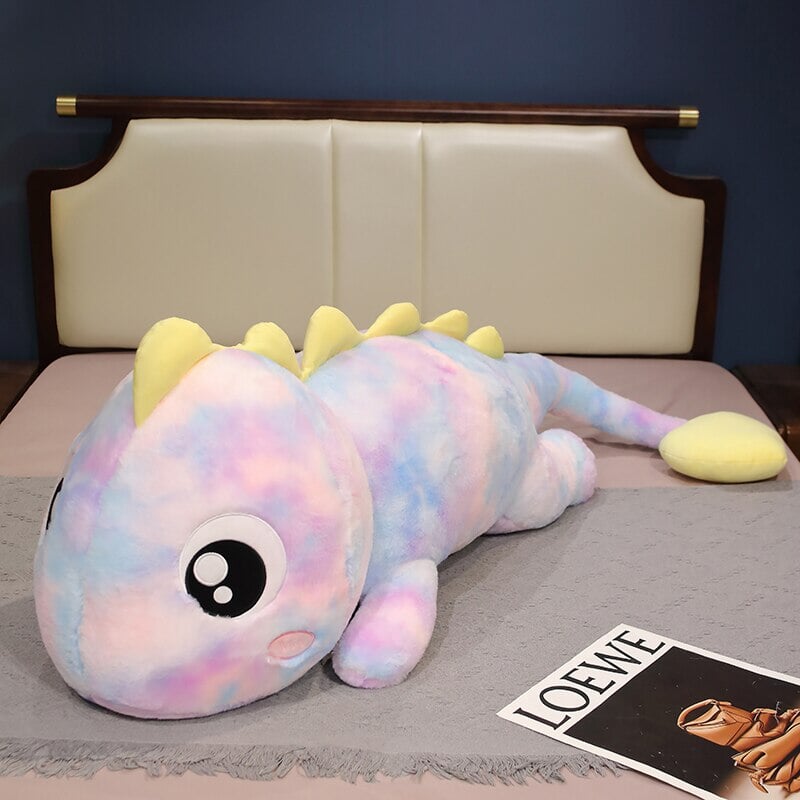 Vibrant Galaxy Rainbow Pasco the Lizard Plush Toy