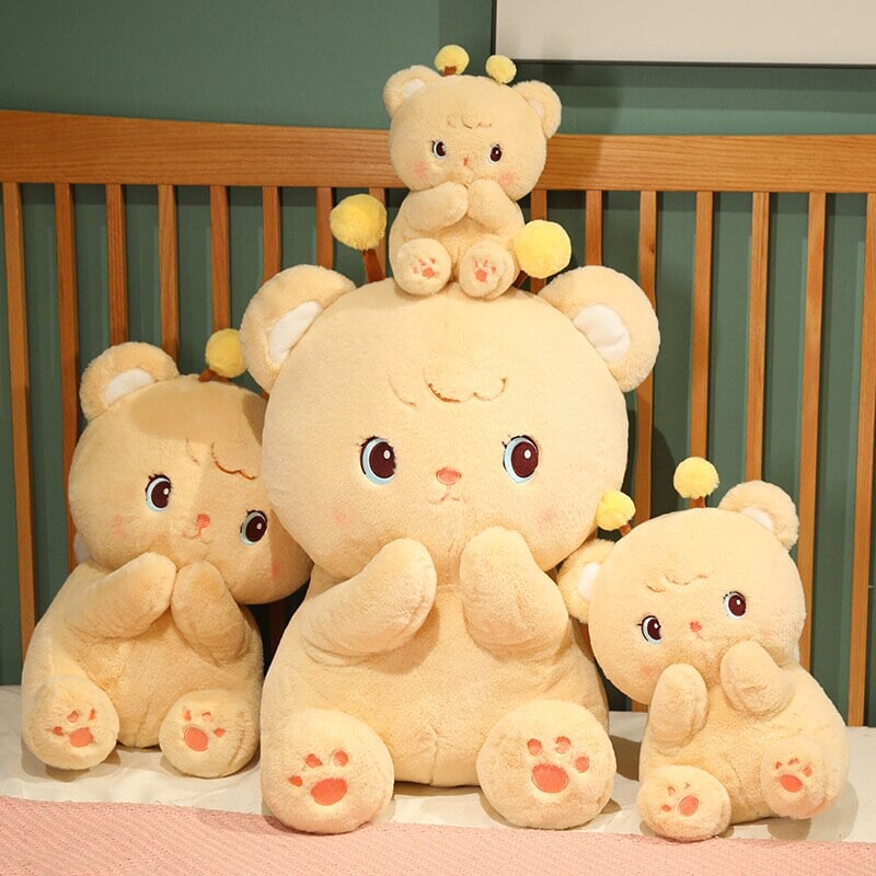 Adorable Gem the Bumble Bee Brown Bear Plush Toy