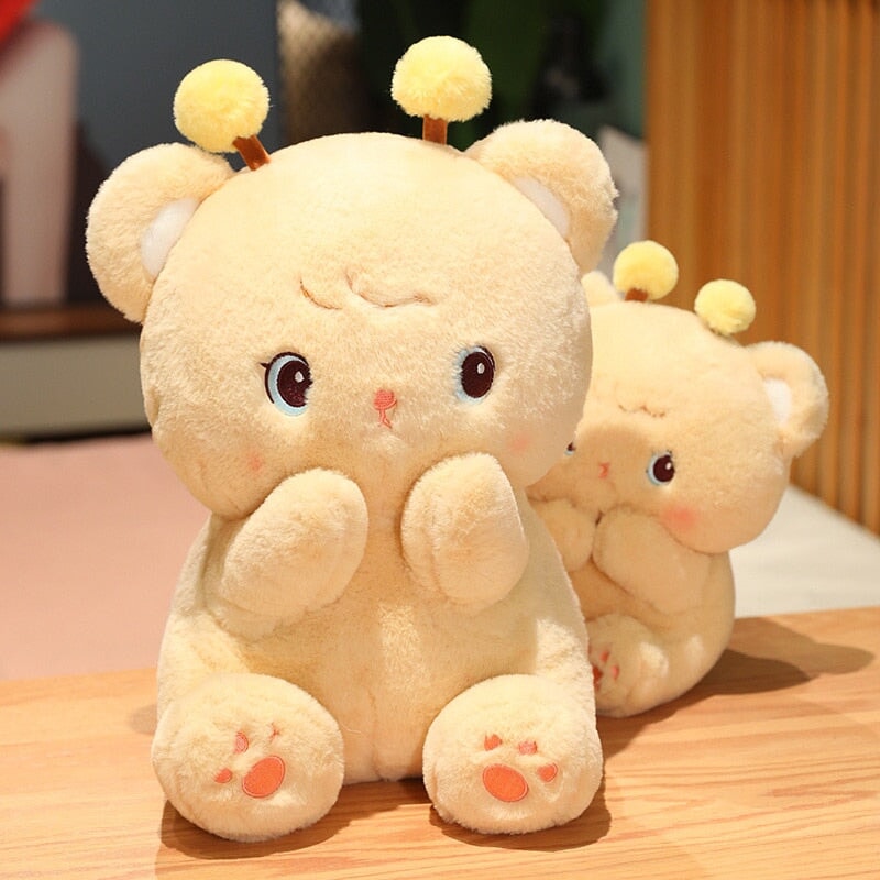Adorable Gem the Bumble Bee Brown Bear Plush Toy