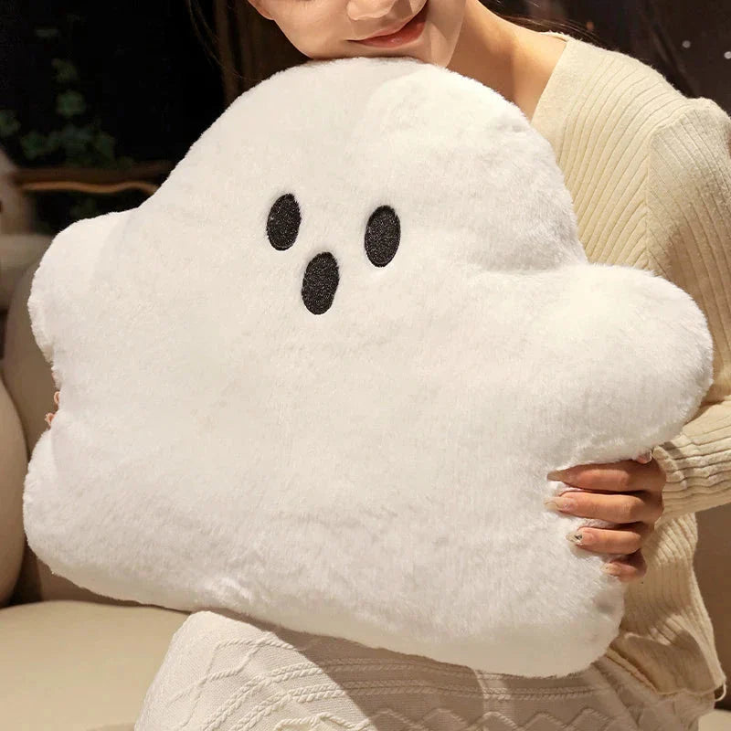 Dreamy Ghost White Cloud Plush Pillow for Ultimate Comfort