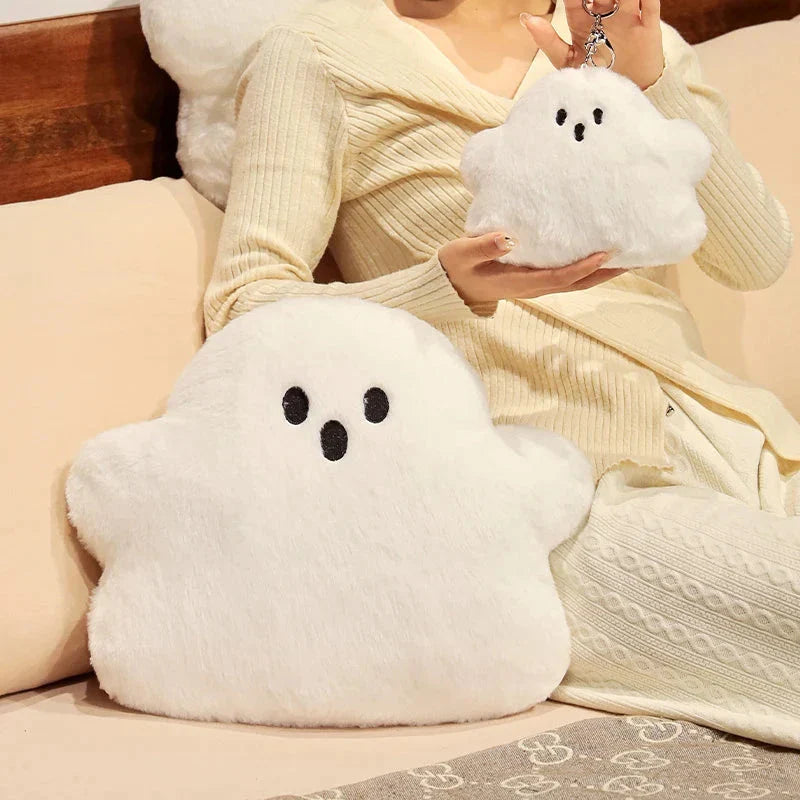 Dreamy Ghost White Cloud Plush Pillow for Ultimate Comfort