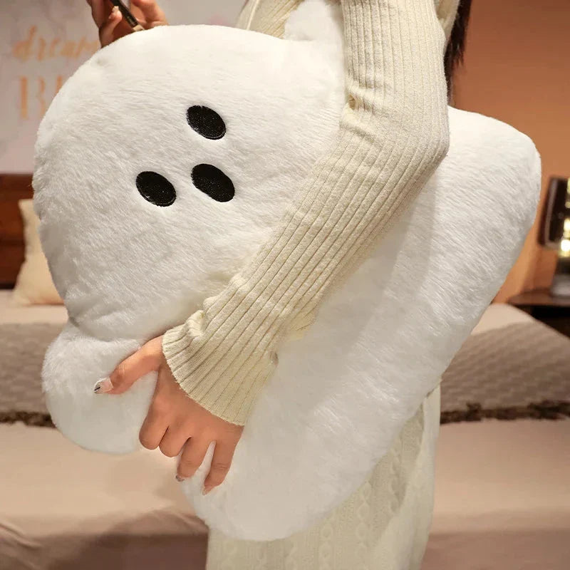 Dreamy Ghost White Cloud Plush Pillow for Ultimate Comfort