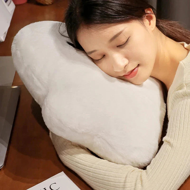 Dreamy Ghost White Cloud Plush Pillow for Ultimate Comfort