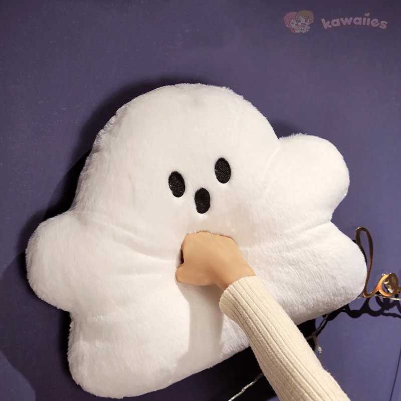 Dreamy Ghost White Cloud Plush Pillow for Ultimate Comfort