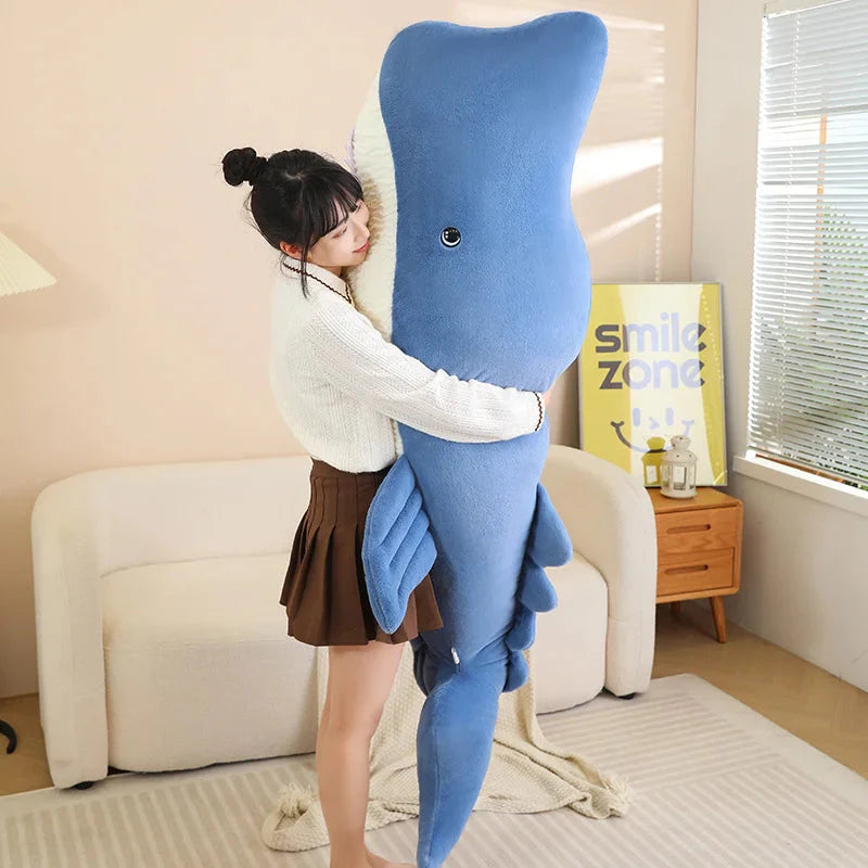 Adorable Giant Blue Gray Whale Stuffed Animal