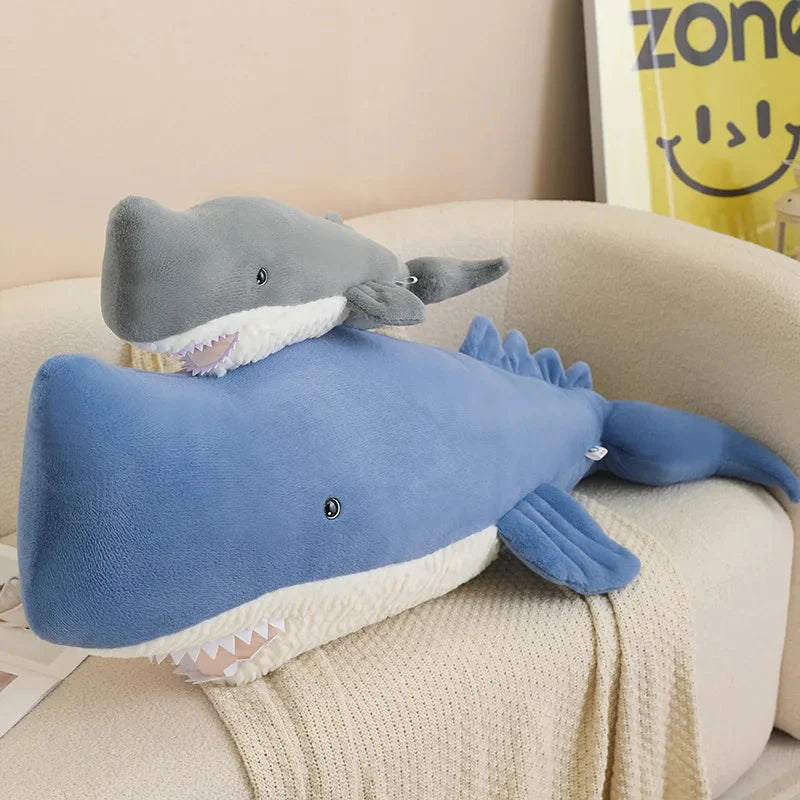 Adorable Giant Blue Gray Whale Stuffed Animal