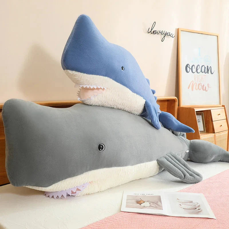 Adorable Giant Blue Gray Whale Stuffed Animal