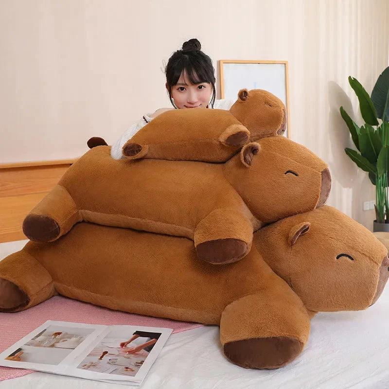 Extra-Large Capybara Cuddle Companions Plushies