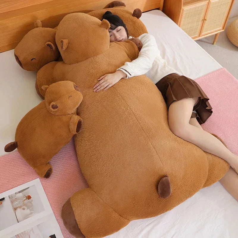 Extra-Large Capybara Cuddle Companions Plushies