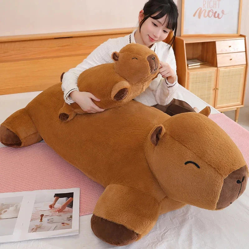 Extra-Large Capybara Cuddle Companions Plushies
