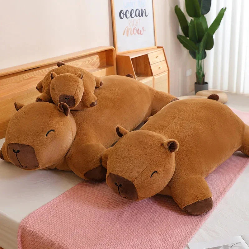 Extra-Large Capybara Cuddle Companions Plushies