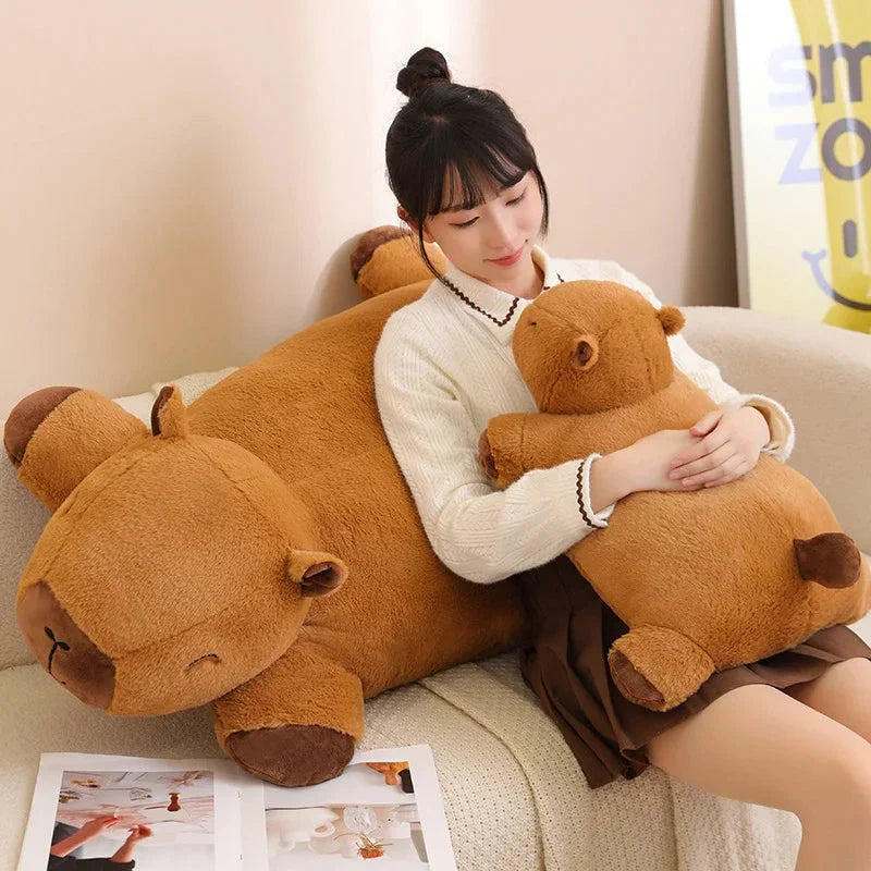 Extra-Large Capybara Cuddle Companions Plushies