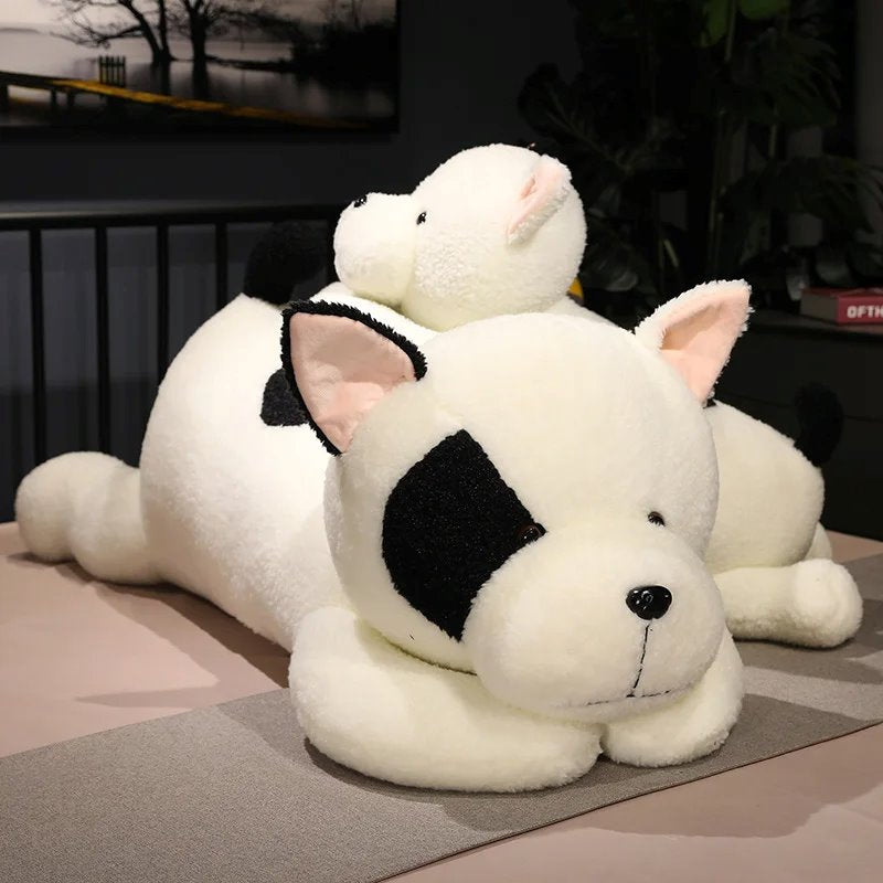 Enormous Soft and Adorable Black and White Dog Plush Toy