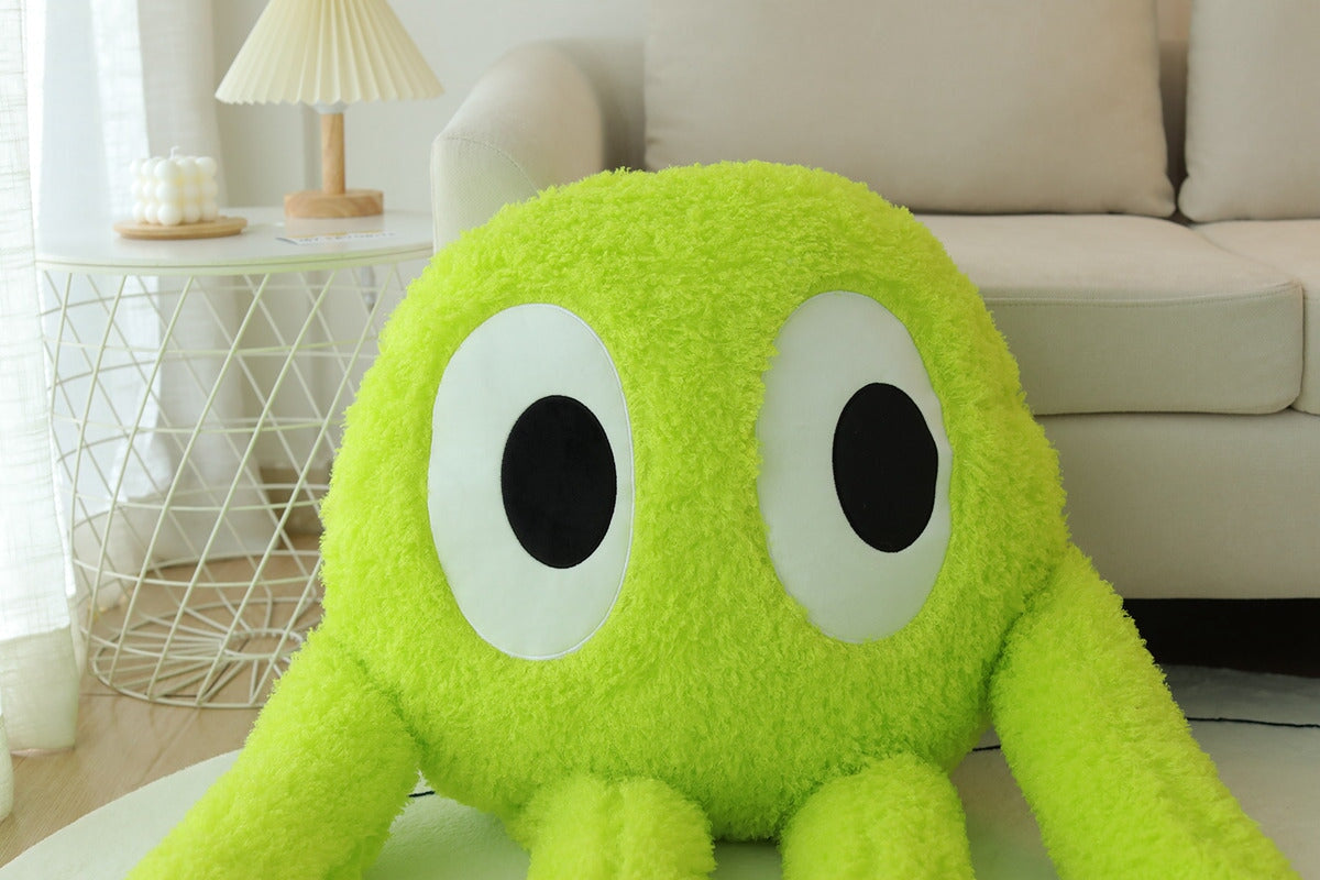 Oversized Fluffy 4-Legged Octopus Stuffed Animal