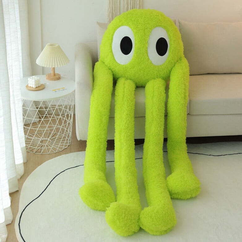 Oversized Fluffy 4-Legged Octopus Stuffed Animal