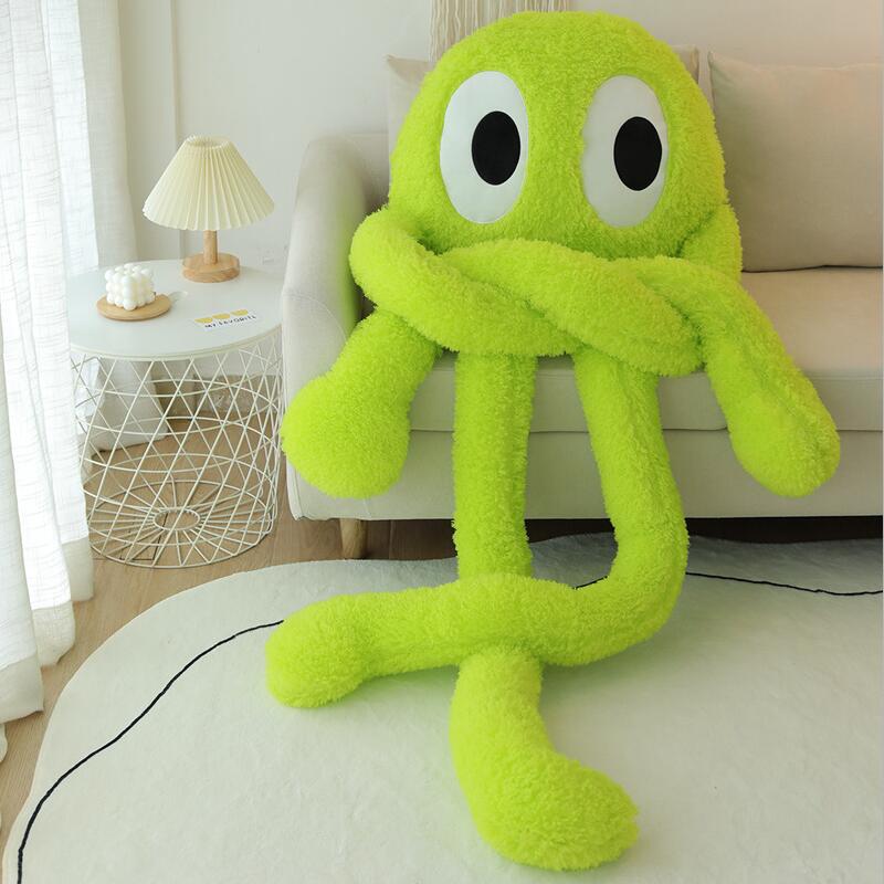 Oversized Fluffy 4-Legged Octopus Stuffed Animal