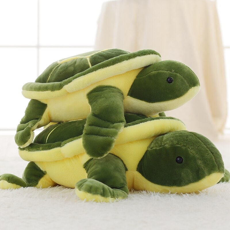Adorable Green Kawaii Chonky Sea Turtle Plush Toy