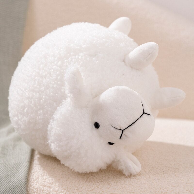 Adorably Grumpy Fluffy Sheep Plush Toys
