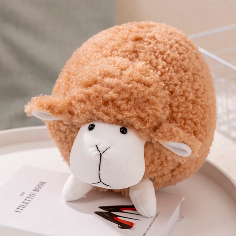 Adorably Grumpy Fluffy Sheep Plush Toys