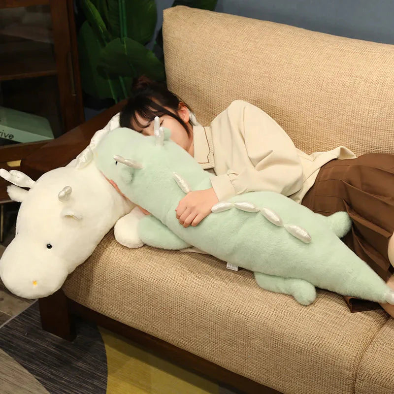 Haku the Adorable Long and Fluffy Dragon Plush Toy