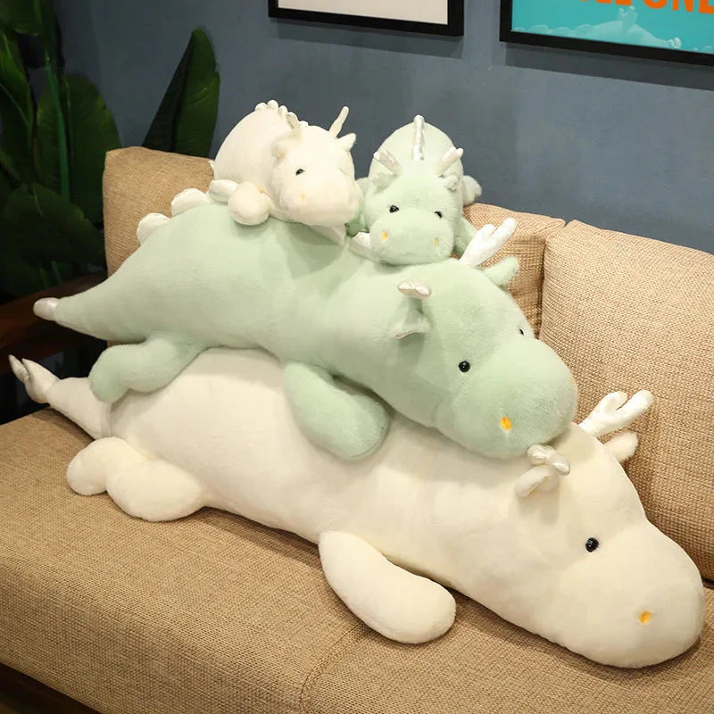 Haku the Adorable Long and Fluffy Dragon Plush Toy